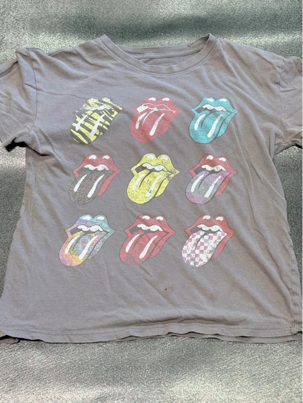 The Rolling Stones Multi Tongue Graphic T-Shirt Size Small 1401